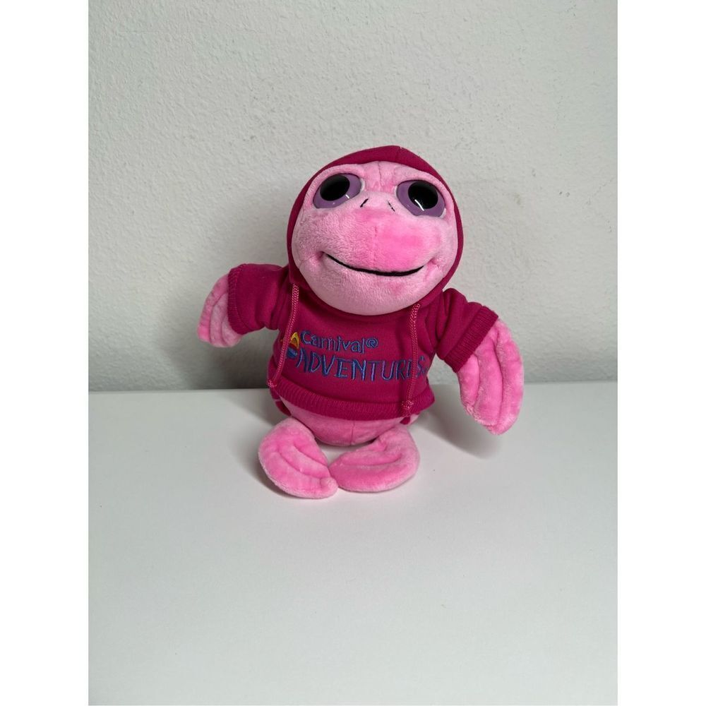 Carnival Adventures Turtle Pink Hoodie Plush Soft Toy Petting Zoo 11"